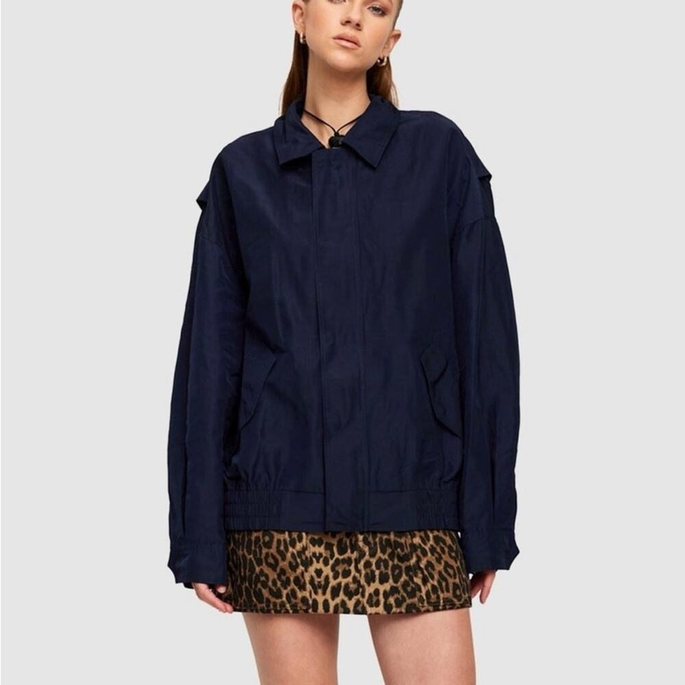 Lioness Women’s Kenny Bomber Jacket in Onyx Black, Size Small